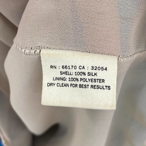 Anthropologie Blue Floral 10% Silk Magnifield Corolla Asymmetrical Hem Size 0 - Picture 10 of 11